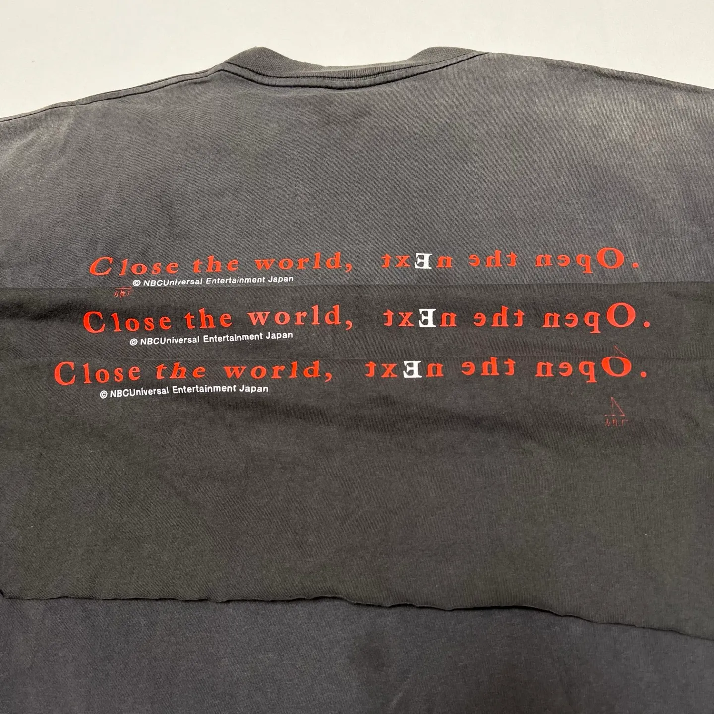 Printing proofing SAINT Mxxxxxx × serial experiments lain × GEEKS RULE GS_SS TEE/LAIN/BLK Sci-fi masterpiece anime <Ringtone> co-branded Ringtone co-branded distressed short-sleeves Washed black S-XL Super rich and delicate printing technology perfectly shows the authentic details Customized co-branded accessories The real correct version Ready-made garments Assute dyeing Washed to make old Maliu water faded